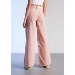 PacSun Pink Corduroy‎ Wide Leg Pants Women 28 Skater 90s Hippie Balletcore NWOT